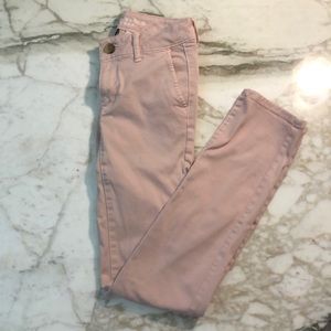 American Eagle skinny pant, light pink 2 long